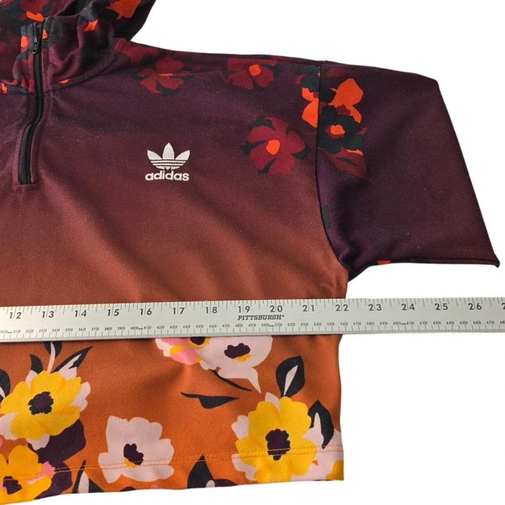 Adidas x Her Studio London Floral Gradient Athleisure Sporty Chic Hoodie Size XS